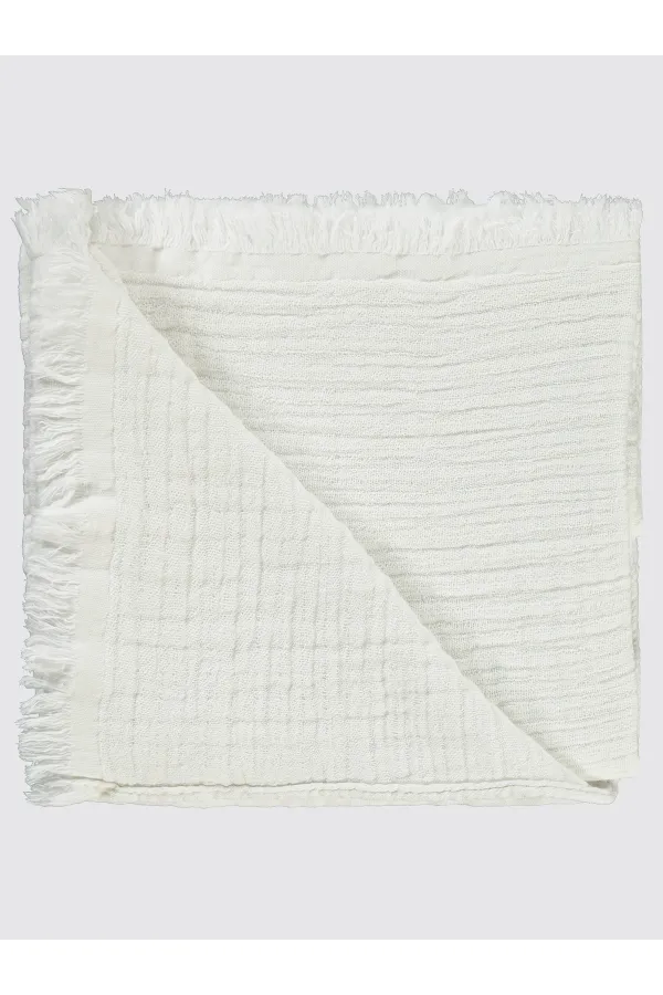 Couverture et lange pour bébé 0-24 mois Blanc - Emballage