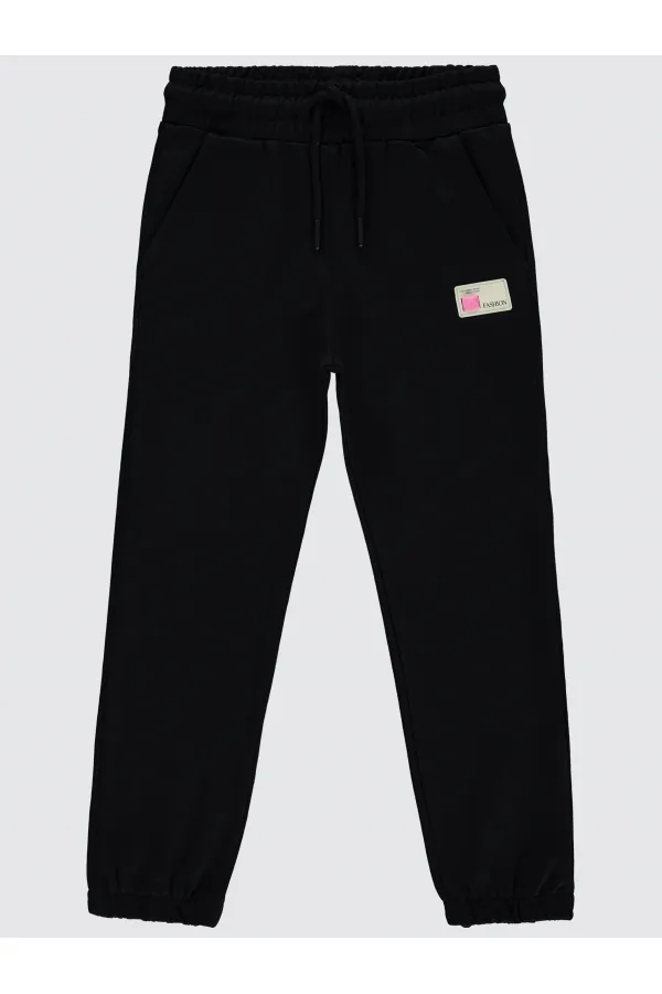 Kız Çocuk Eşofman Altı 6-9 Yaş Siyah - Paket