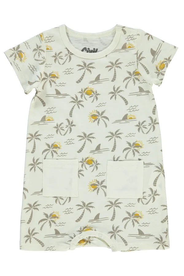 Grenouillères bébé 0-24 mois écru - Paquet