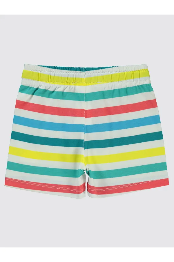 Erkek Çocuk Şort 2-5 Yaş Ekru - Paket