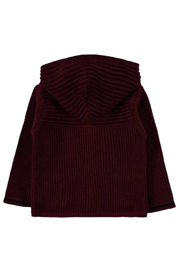 Erkek Çocuk Hırka 2-5 Yaş Bordo - Paket