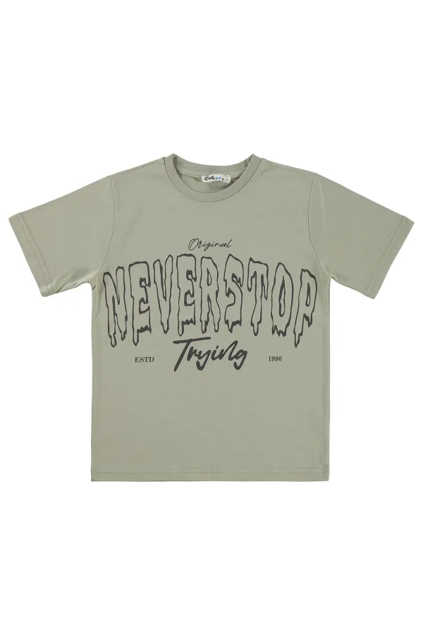 Boys' T-Shirt KM 6-9 Years Soft Grey - Pack