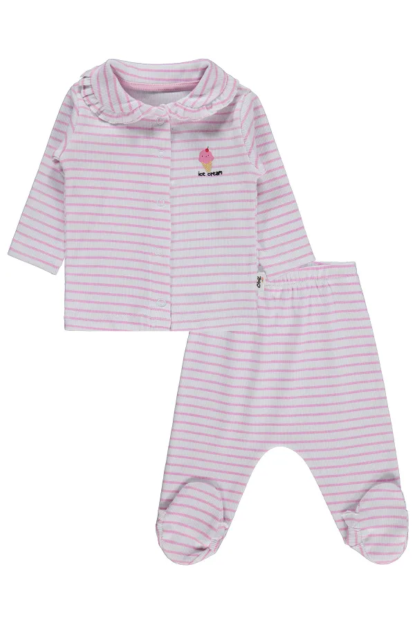 Ensemble pyjama bébé 0-24 mois blanc - Emballage Ensemble pyjama bébé 0-24 mois blanc - Emballage