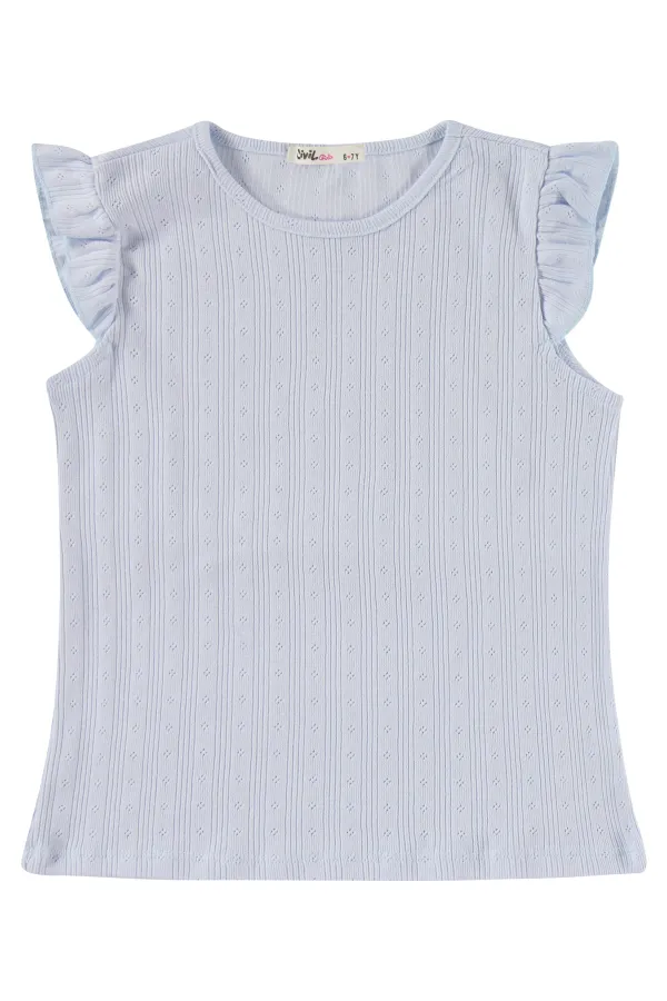 Kız Çocuk Pijama Takımı 10-13 Yaş Açık Mavi - Paket