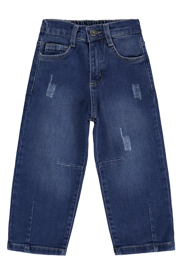 Pantalon en jean pour garçon, 2-5 ans, bleu foncé - Lot