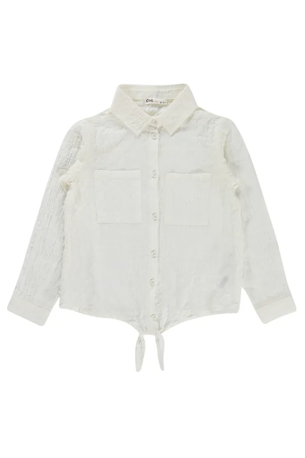 Kız Çocuk Gömlek 10-13 Yaş Beyaz - Paket