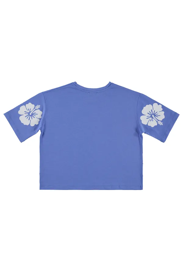 Kız Çocuk Tişört 10-13 Yaş Koyu Mavi - Paket