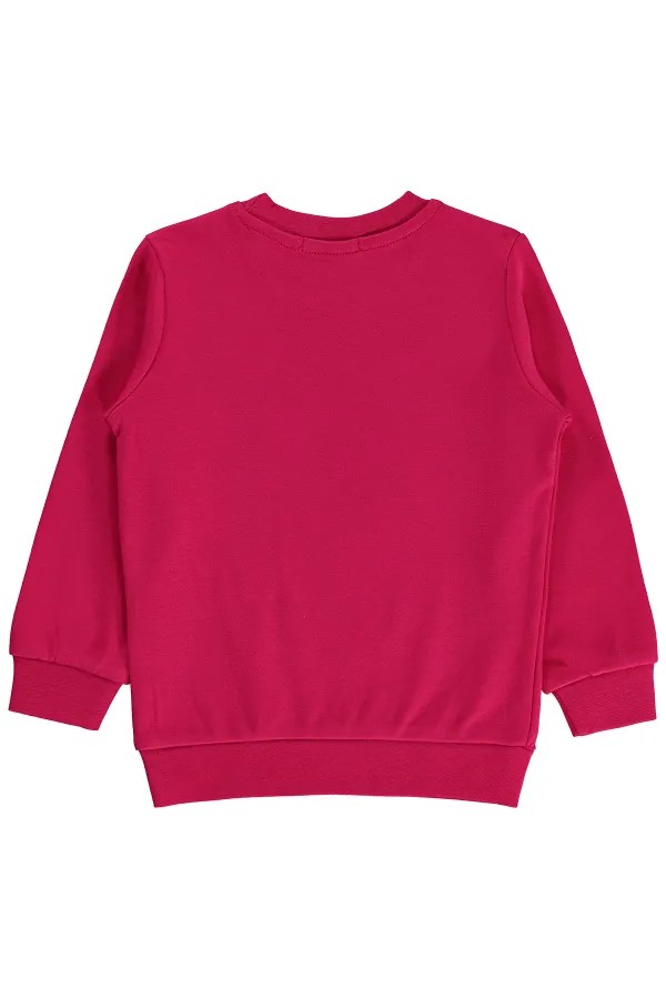 Sweat-shirt fuchsia pour fille de 2 à 5 ans - Emballage