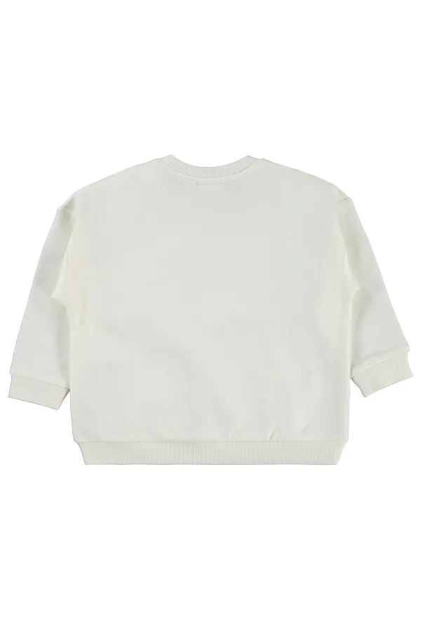 Bebek Sweatshirt 6-18 Ay Ekru - Paket
