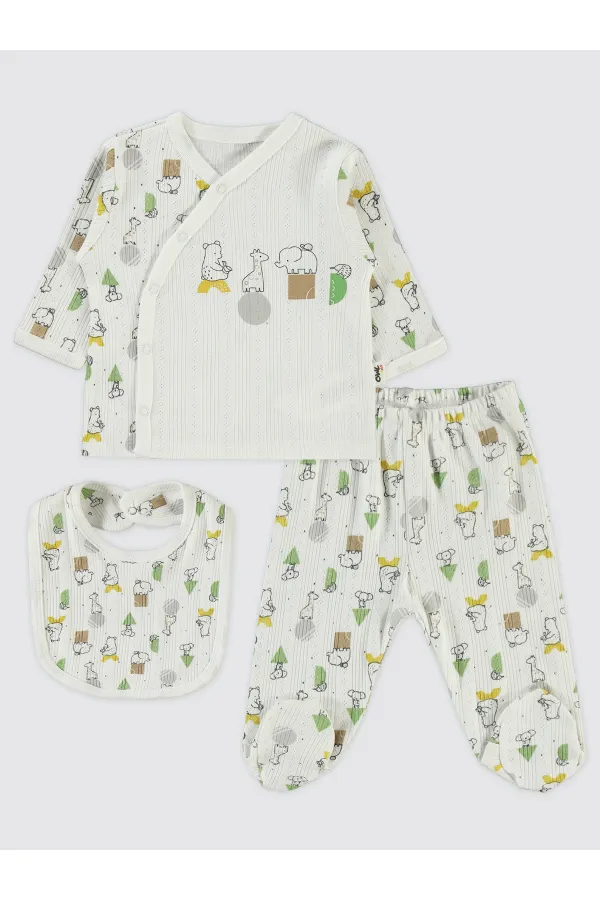 Ensemble de body bébé 0-24 mois écru - Paquet