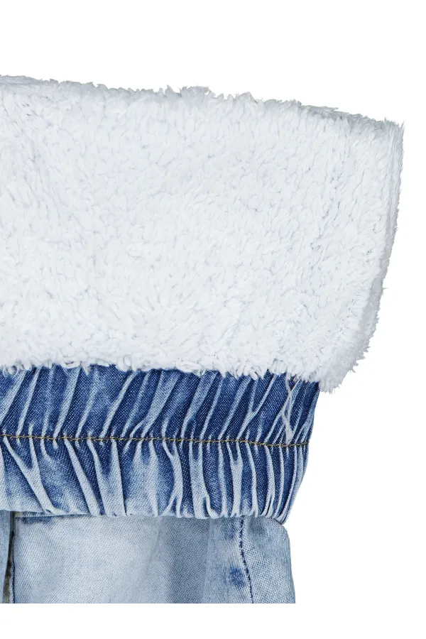 Kız Çocuk Pantolon Kot 2-5 Yaş Açık Mavi - Paket