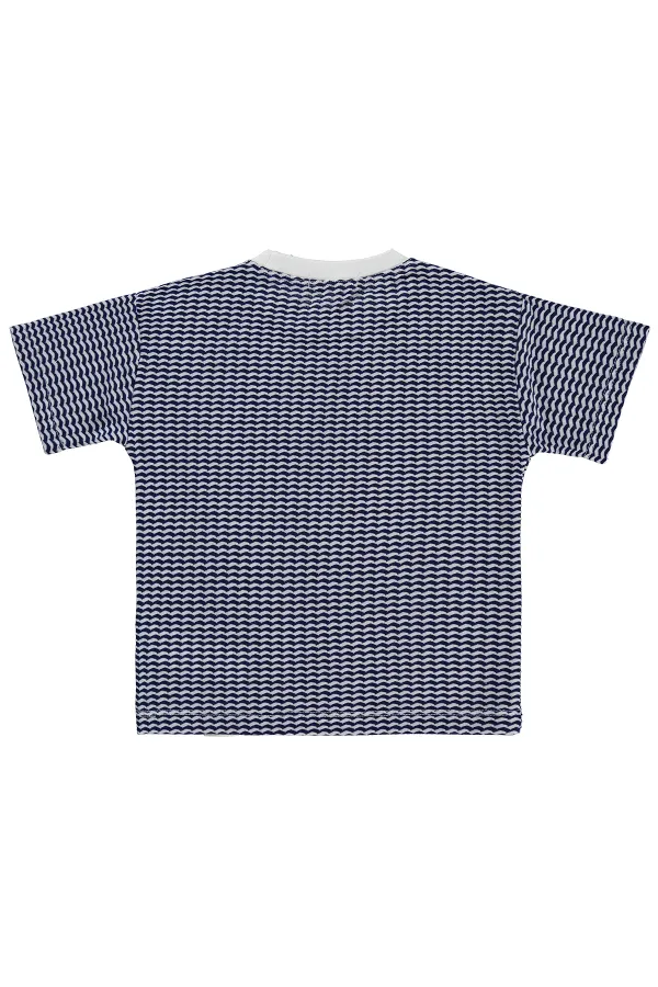 T-shirt garçon, 2-5 ans, bleu marine - Lot