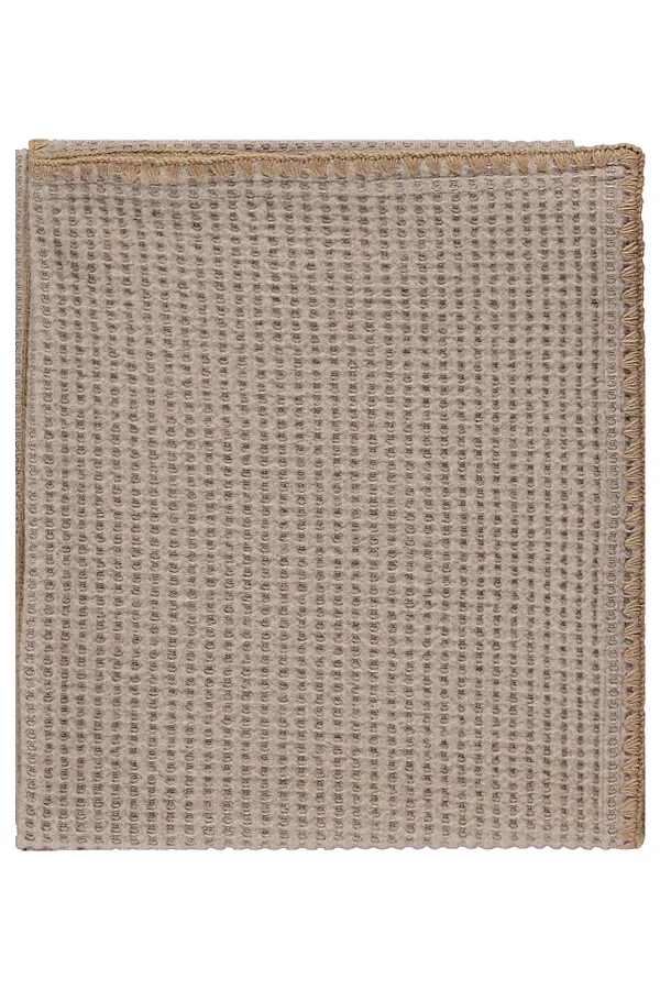 Ensemble couverture et lange pour bébé 0-24 mois beige - Emballage