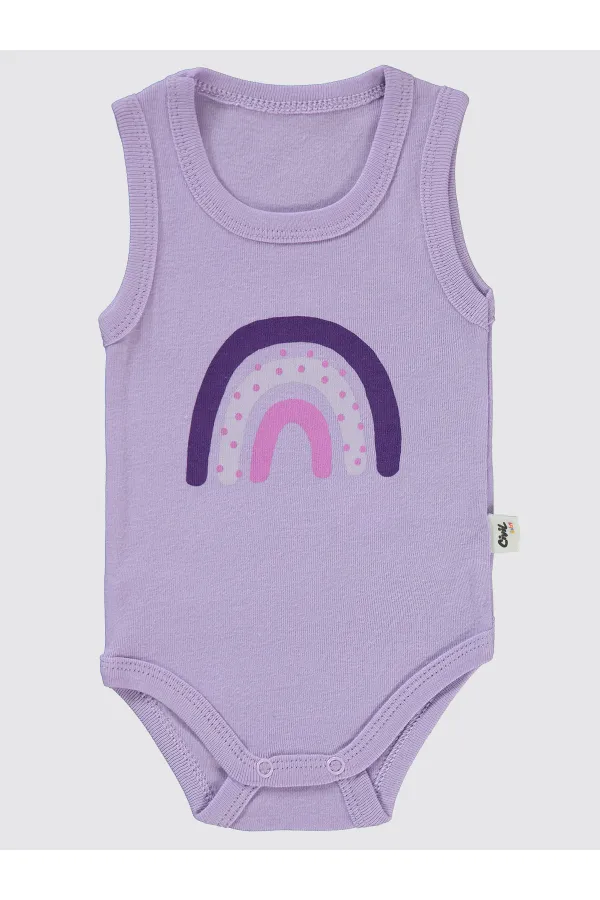 Body bébé à boutons-pression 0-24 mois lilas - Emballage