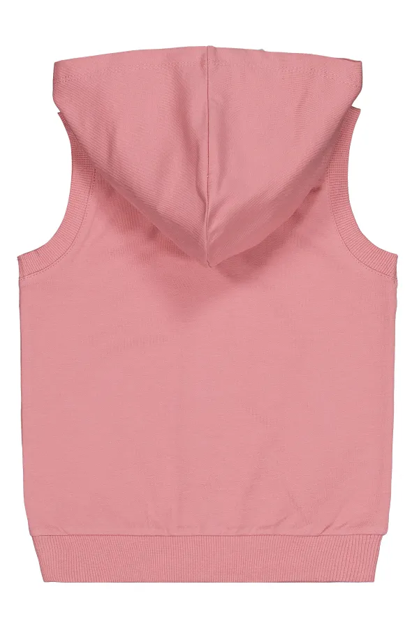 Kız Çocuk Yelek 2-5 Yaş Gül Kurusu - Paket