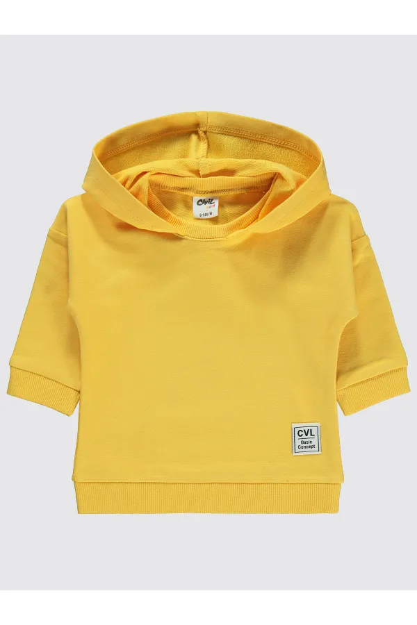 Bebek Sweatshirt 0-24 Ay Bal Sarısı - Paket