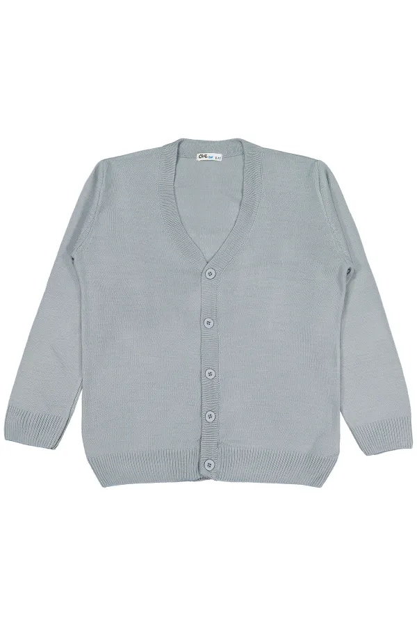 Gilet gris pour garçon de 6 à 9 ans - Lot