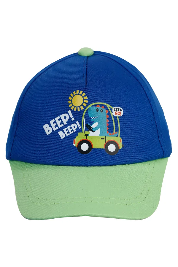 Bonnet et chapeau bébé 0-24 mois bleu-vert - Emballage
