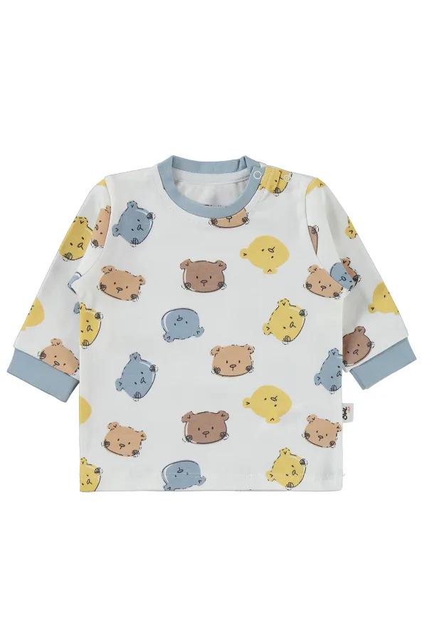 Ensemble pyjama bébé 0-24 mois bleu ciel - Emballage