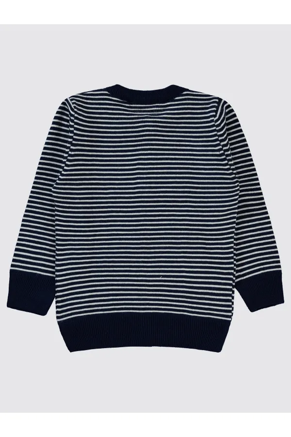 Gilet bleu marine pour fille de 2 à 5 ans - Emballage