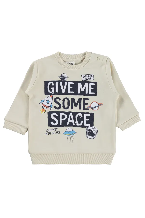 Bebek Sweatshirt 0-24 Ay FilDişi - Paket