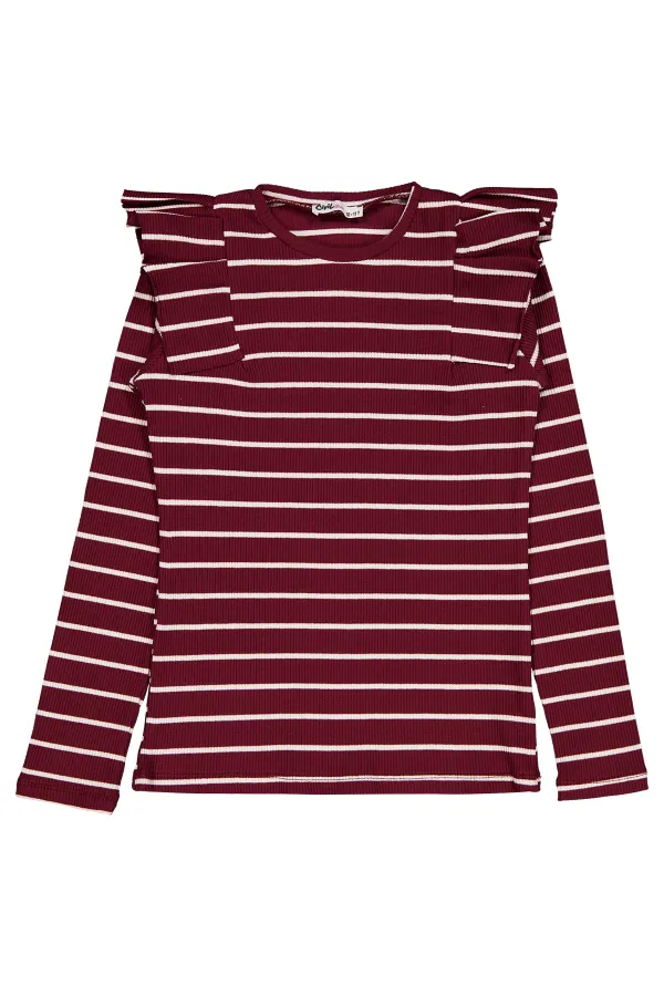 Girl's Sweatshirt 10-13 Years Old Dark Burgundy - Package