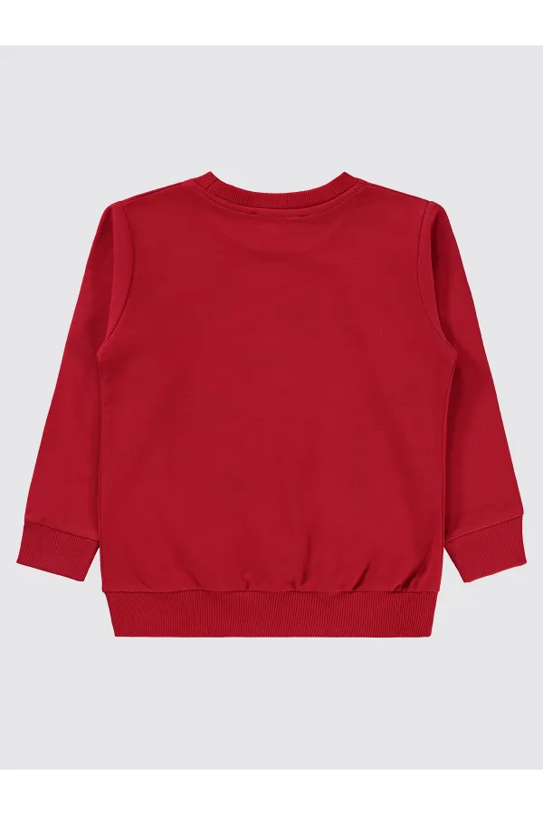 Erkek Çocuk Sweatshirt 2-5 Yaş Kırmızı - Paket