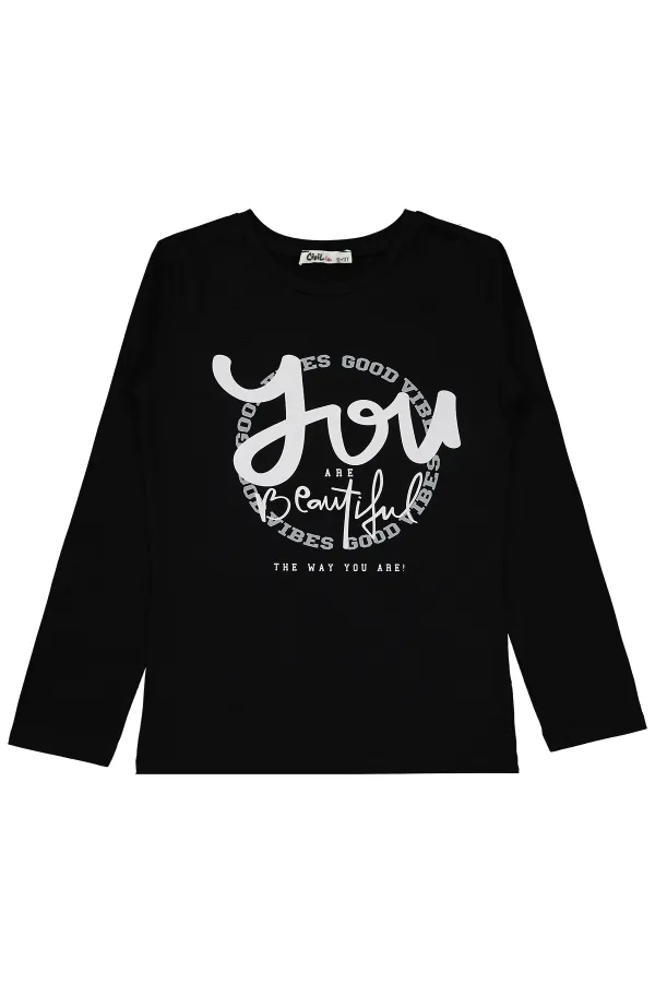 Girl's Sweatshirt 10-13 Years Old Black - Package