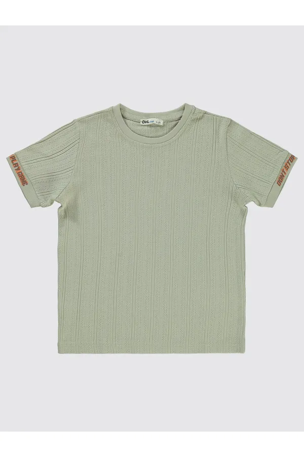 Boys' T-Shirt 10-13 Years Old Soft Gray - Package