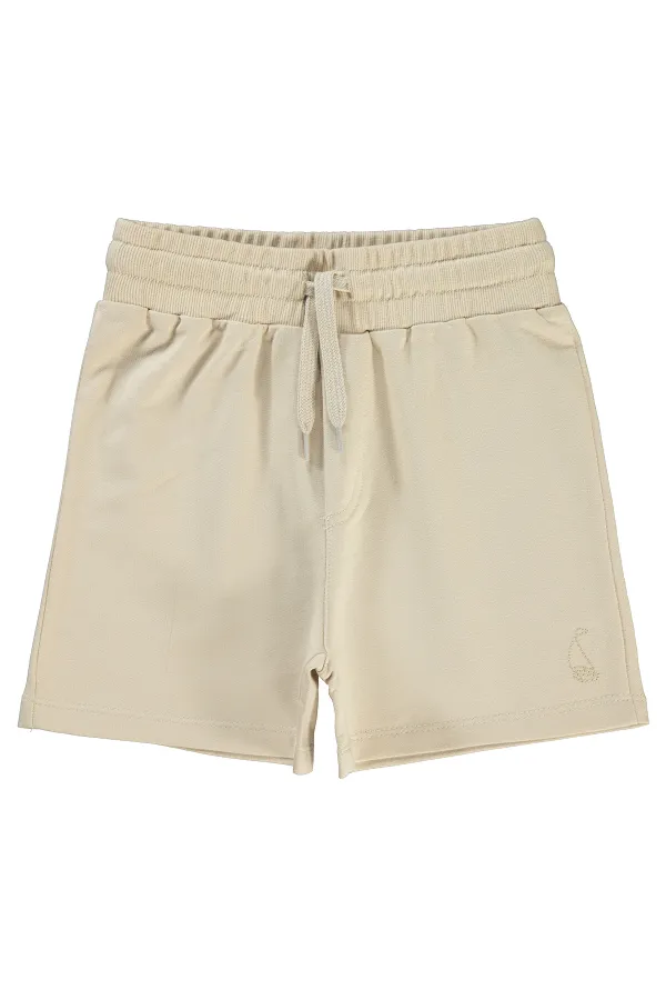 Shorty garçon 6-9 ans couleur pierre - Emballage
