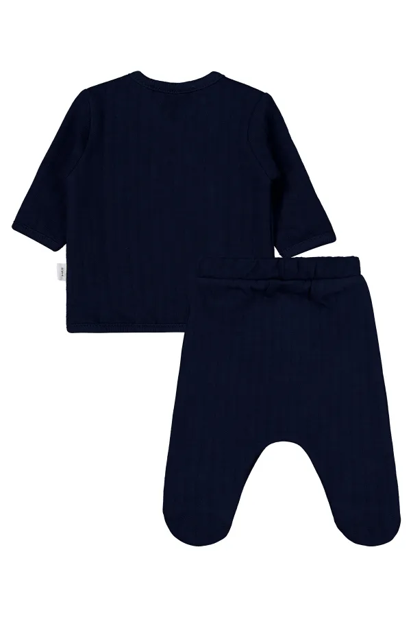 Baby Bodysuit Sets 0-24 Months Dark Navy Blue - Package