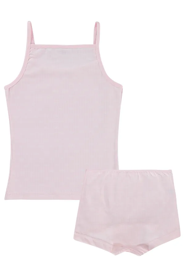 Ensemble de sous-vêtements roses pour filles de 2 à 9 ans - Lot