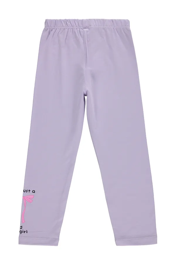 Leggings pour filles Km 6-9 ans Lavande douce - Lot