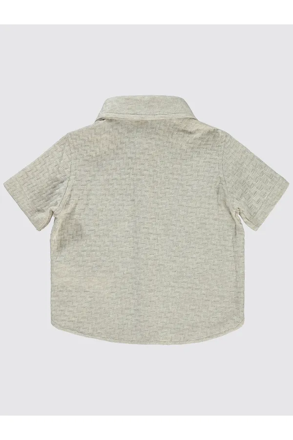 Bebek Gömlek 0-24 Ay Sütlükahve - Paket