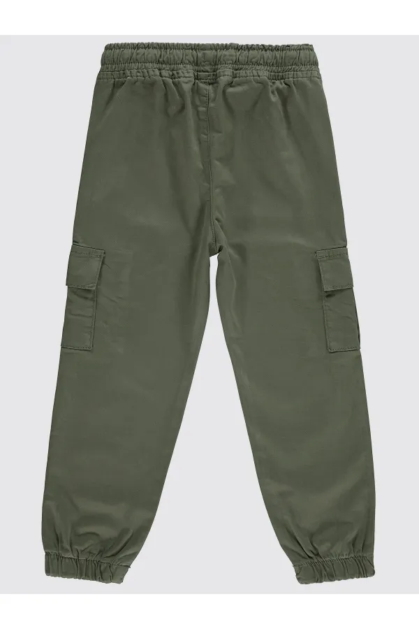 Pantalon garçon 10-13 ans, vert amande - Lot