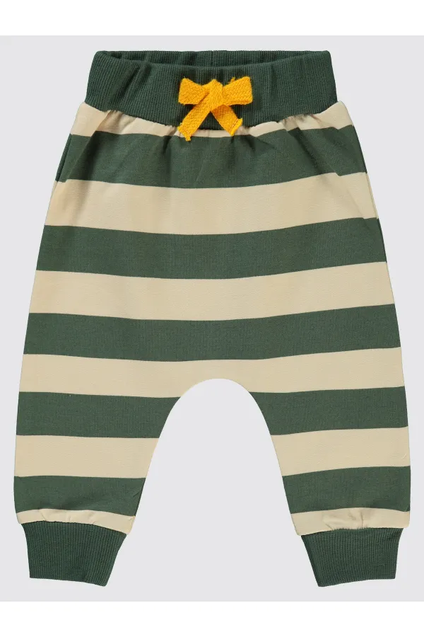 Baby Tracksuit Bottoms 0-24 Months Soft Khaki - Pack