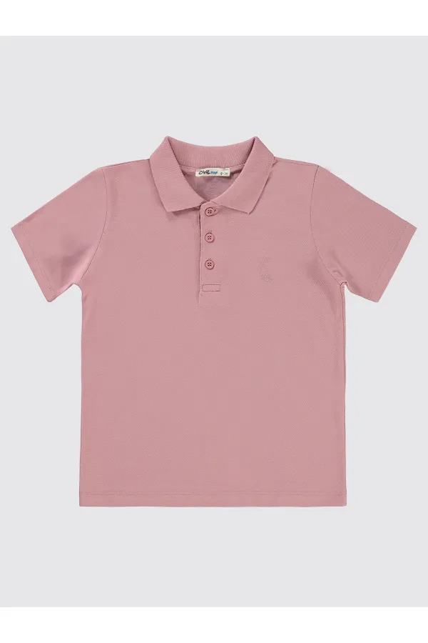 Erkek Çocuk Tişört 6-9 Yaş Gül Kurusu - Paket