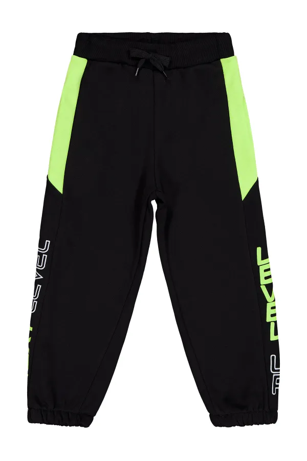 Erkek Çocuk Eşofman Altı 10-13 Yaş Siyah - Paket