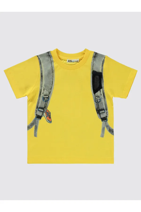 Erkek Çocuk Takım 2-5 Yaş Sarı - Paket