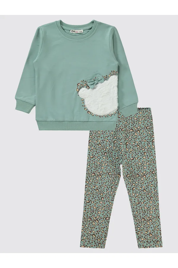 Girls' Set 2-5 Years Old Almond Green - Package