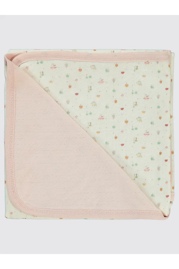 Bebek Battaniye ve Kundak 0-24 Ay Gül Kurusu - Paket