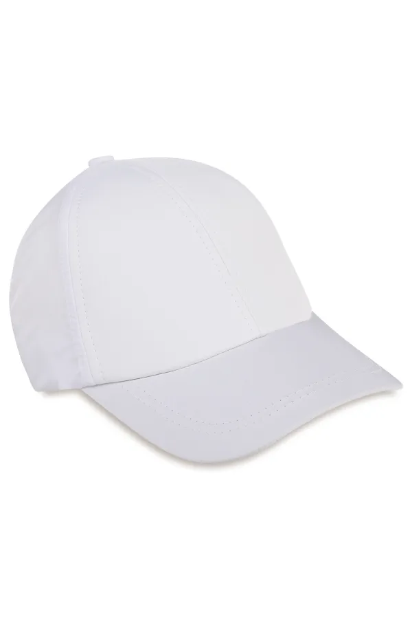 Boys' Hat/Beanie, Ages 6-9, White - Package