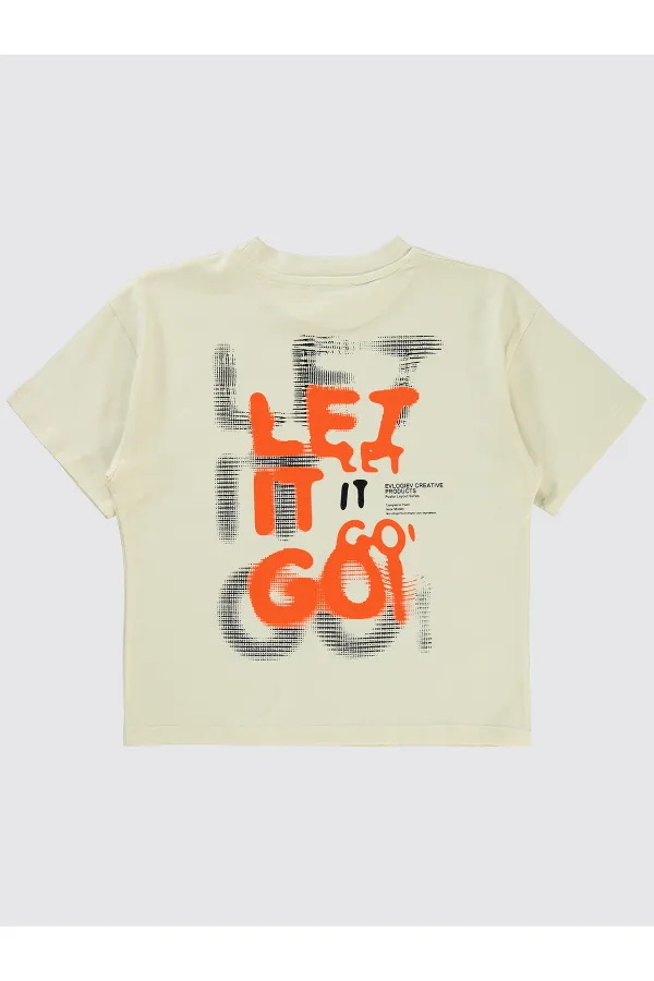 Boys T-Shirt 6-9 Years Ivory - Pack