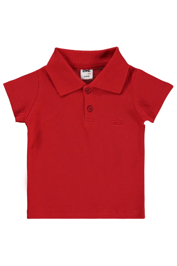 Baby T-shirt 0-24 Months Red - Pack