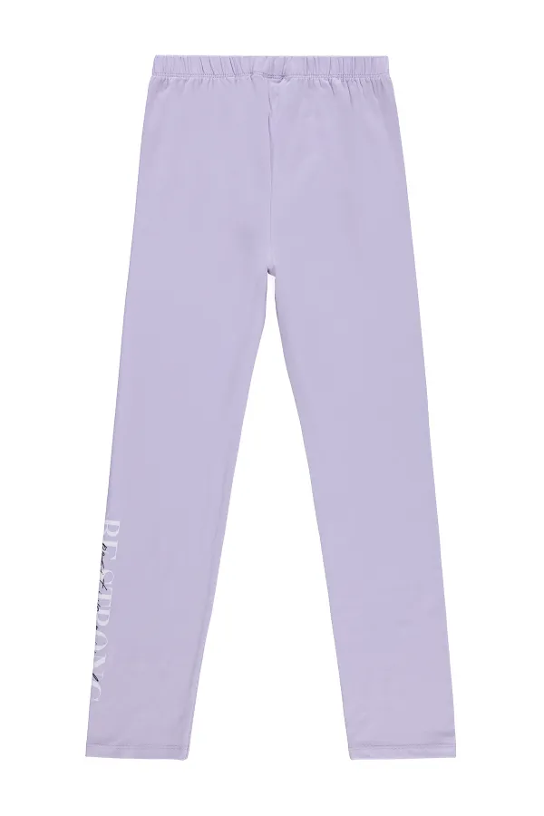 Leggings pour filles Km 10-13 ans Lavande douce - Lot
