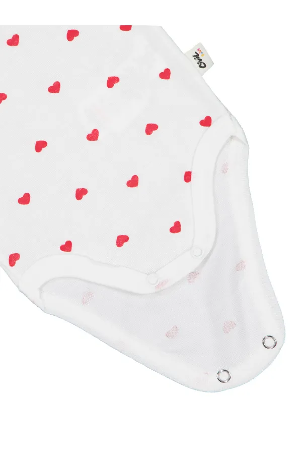 Bebek Çıtçıtlı Badi 0-24 Ay Ekru - Paket