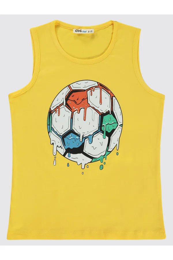 Boys T-Shirt 6-9 Years Yellow - Pack