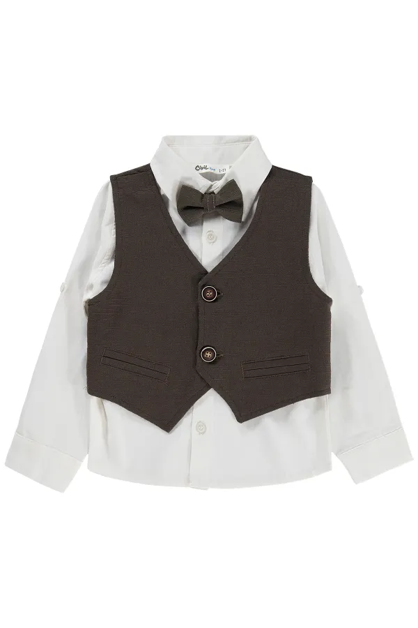 Boys' Shirt 2-5 Years Old Brown - Pack