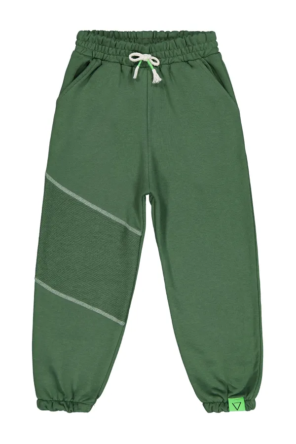 Bas de survêtement vert pour garçon (6-9 ans) - Lot