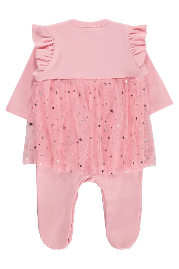 Bebek Pijama Takımı 0-24 Ay Gül Pembe - Paket